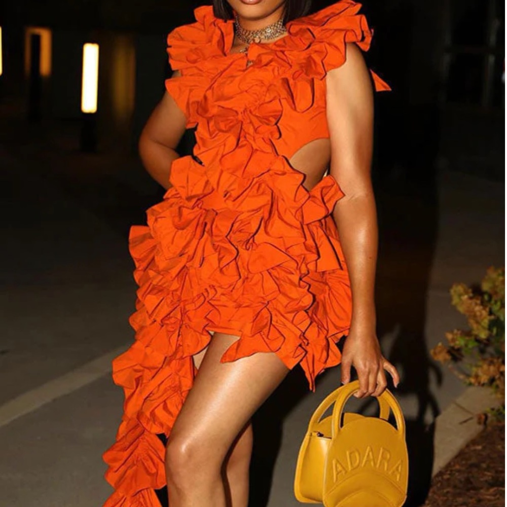 Ruffle Sleeveless Dress